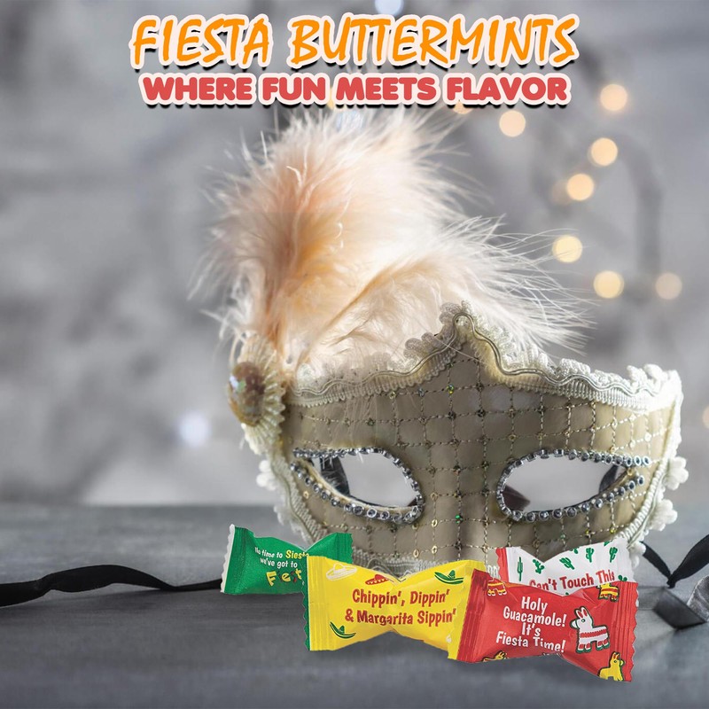 Fiesta Buttermints - Cactus, Chile's, Sombreros (108 pieces - 14