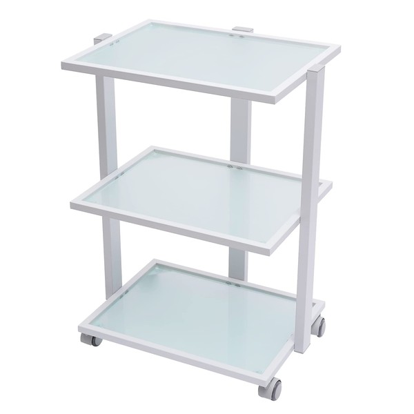 DreamRcoach 3 Tier Beauty Trolley Cart, Rolling Trolley Cart with