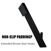 Eidoct Extended Shower Door Hooks, 7-Inch Over Door Hooks for