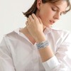Wowanoo brace Wowanoo 3Pack Leather Cuff Bracelet Set Multilayer Wrap