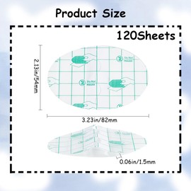 GORGECRAFT 120Stk wasserdichte Ohrabdeckungen Für Neugeborene Ohraufkleber Stöpsel Kunststoff-Gehörschutz Patches Duschhauben Zum Duschen Schwimmen Surfen Schnorcheln Baden Wassersportarten