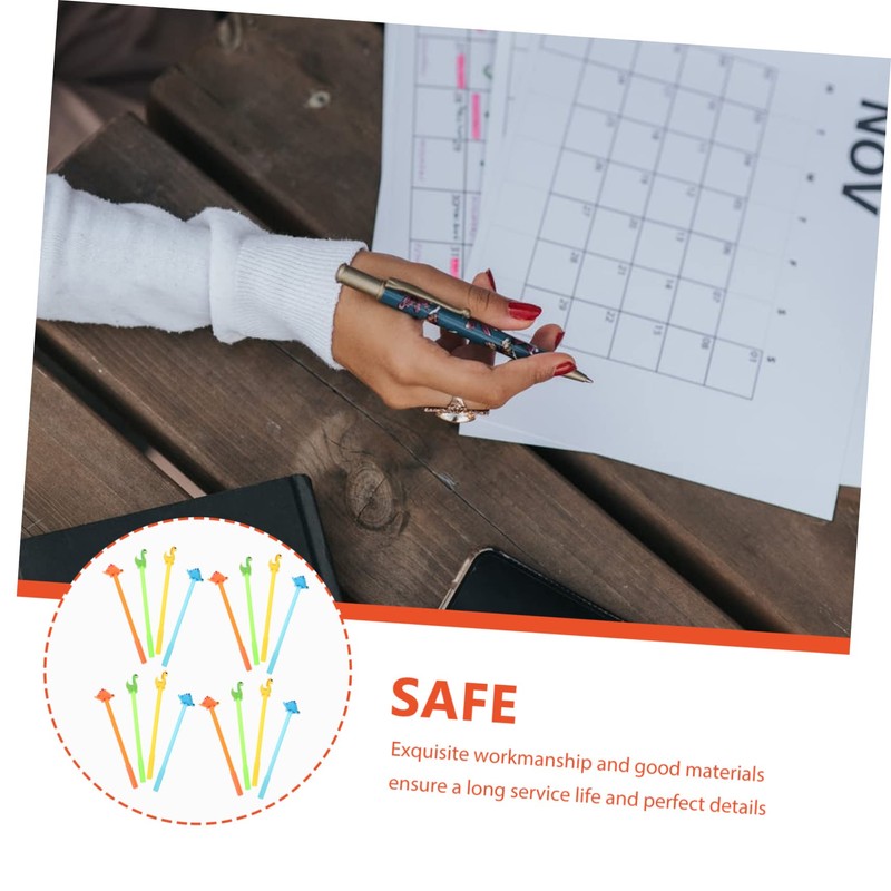 Operitacx 16pcs Cartoon Writing Gel Pens Office Sign Pens Dinosaur