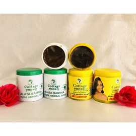 Cottage Fresh GETADD Ghana | Alata Samina Pure Organic Herbal Soap | African Black Soap | Handmade | Imported from Ghana 19.4oz | 550grams (Super Toner, Yellow Top)