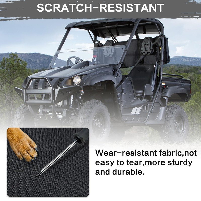 LKV UTV Seat Covers 4 Sets Replacement for Rhino 700