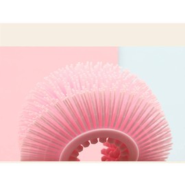 Axgo Pink 1 Paquete Exfoliante de Silicona para el Cuerpo, fácil de Limpiar, Respetuoso con el Medio Ambiente, de Larga duración, y más higiénico Que la lufa Tradicional