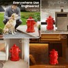 WUSILILU Retro Hydrant Trash Can,Fire Hydrant Metal Pedal Trash Can