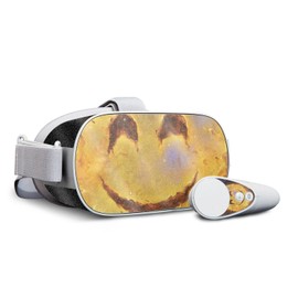 MightySkins Glossy Glitter Skin for Oculus Go - Galaxy Smile | Protective, Durable High-Gloss Glitter Finish | Easy to Apply, Remove, and Change Styles | Made in The USA