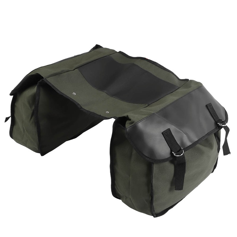 Multifunction Large Capacity Canvas Saddle Bag Bike Pannier Bag for