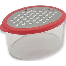 Handy Housewares Mini Grater with Container - Ideal for Grating Garlic, Cheese and Zesting Citrus - Random Color (1)