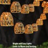 YeahBoom Led Solar Lichterkette Aussen,Led Solar Rattankugel Lampion,Solar Lichterkette Aussen,Lichterkette
