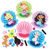 Baker Ross FE168 Mermaid Mix & Match Magnet Kits -
