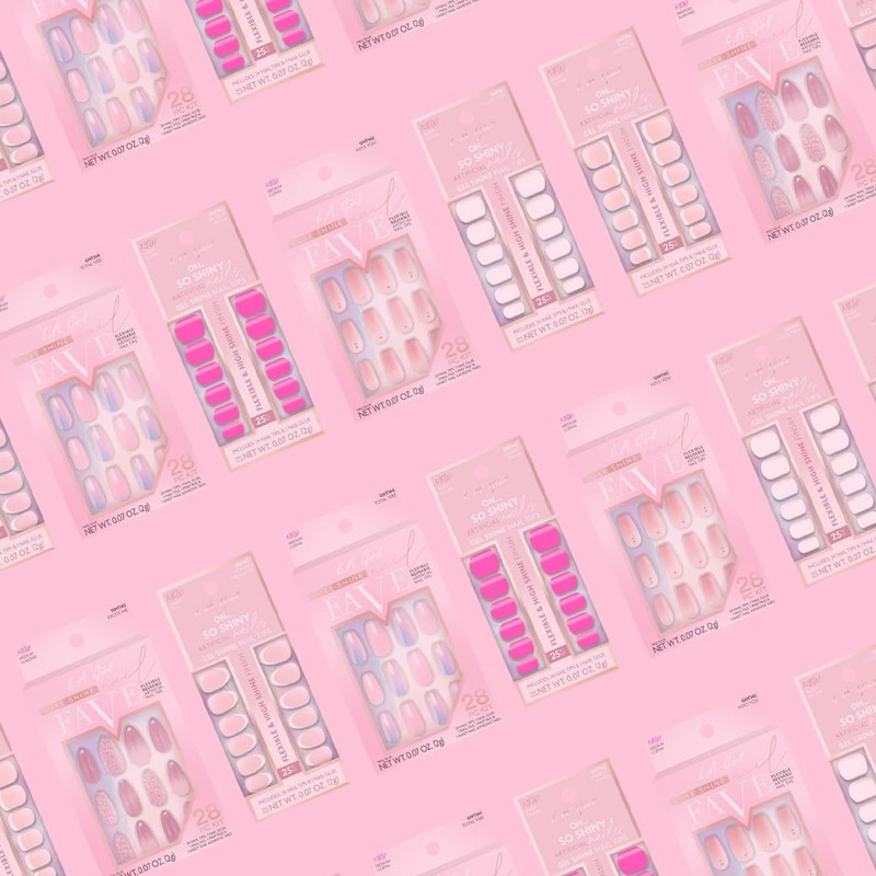 L.A. Girl Oh So Shiny Nail Tips, Classy French Tip