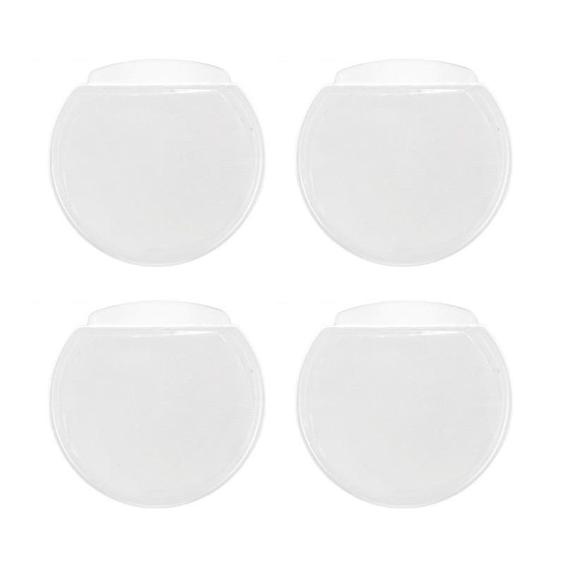 4pcs Transparent Door Stopper Soft Acrylic Door Holder Prevent Impact