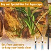 WAN2TLK Aquarium Glue, Clear Reef Glue with Tweezers, Instant Aquarium