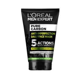 L'Oréal Paris Gel de Limpieza Facial de Men Expert, Pure Charcoal, 100 ml