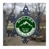 Pewter Christmas Ornament Boulder Colorado 3" Metal Pewter Snowflake