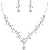 EVER FAITH Precioso Conjunto de Joyas de Boda para Novia