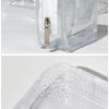 Happyupcity 2Pcs Clear PVC Makeup Bag Portable Zippered Cosmetic Bag