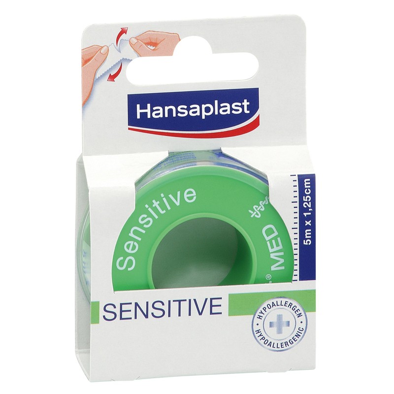 Hansaplast Sensitive Plasters 5 m x 1.25 cm Pack of