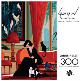 Buffalo Games - Laura El - Ophelia - Large Piece Jigsaw Puzzle for Adults - Challenging Puzzle Perfect for Game Nights - Finished Size is 21.25 x 15.00