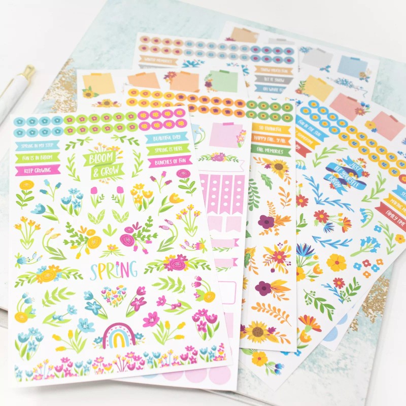 bloomdailyplanners bloom daily planners Planner Sticker Pack, Decorative Florals