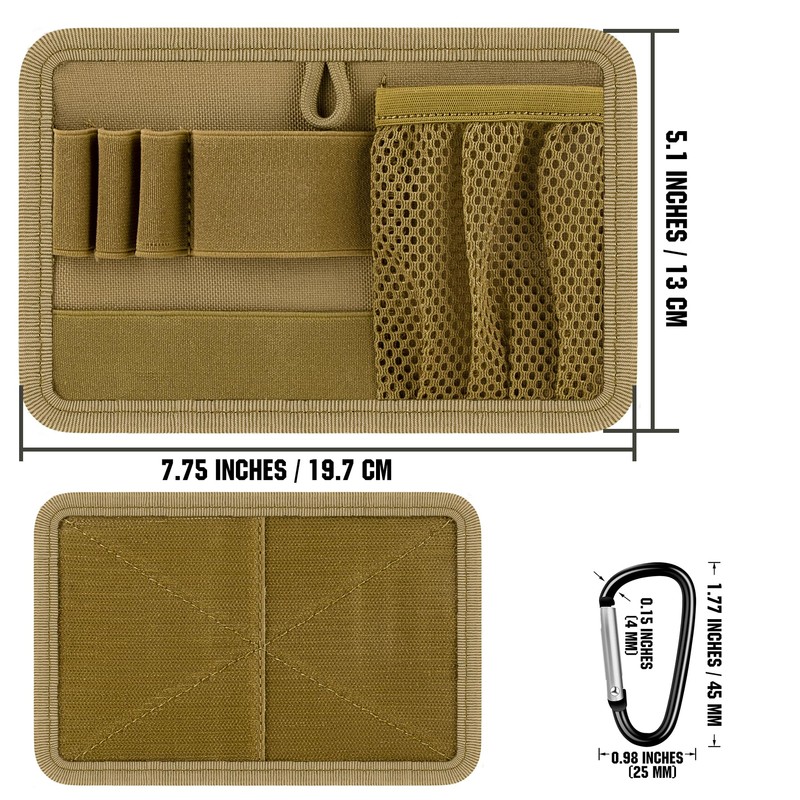 bvya Tactical Bag Insert Modular Panel Organizer Utility Admin Pouch