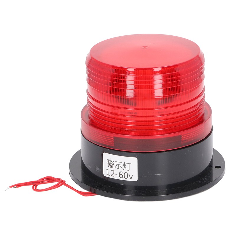 Round Red Warning Light Industrial Emergency LED Rotating Strobe Beacon