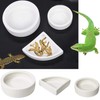 Reptile Food Water Bowl Set Lizard Feeder Ceramics Bowls Worm