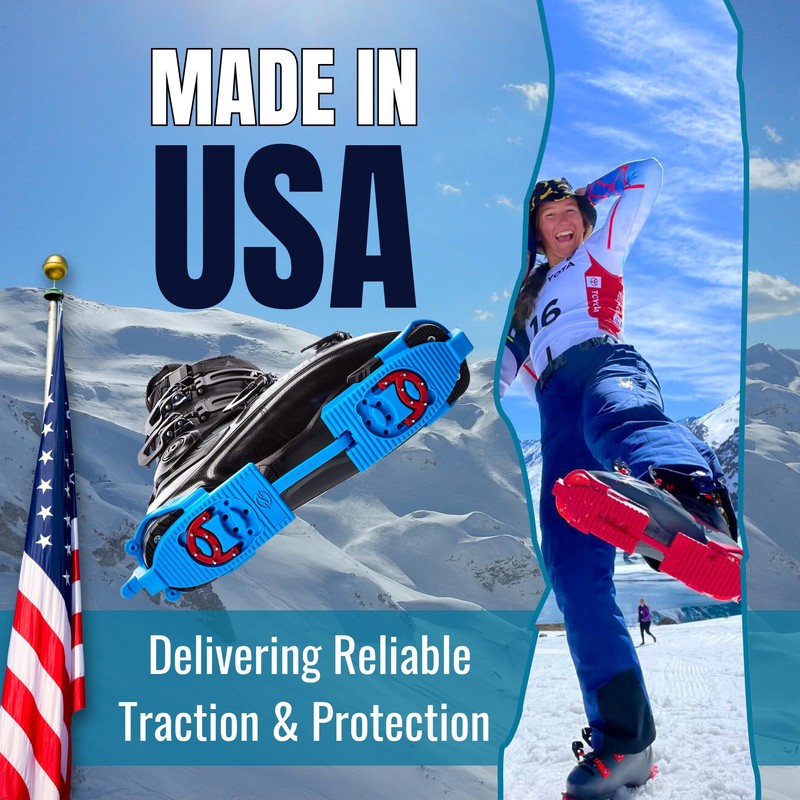 SkiSkootys Ski Boot Bottom Protector with Claws & Foldable Design