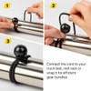 Hodzeed Ball Bungee Cords, 23CM/9IN Black Tie Down Cords for