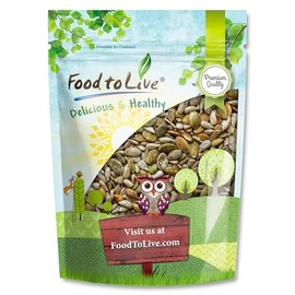 Food to Live Mezcla de Semillas de Girasol y Calabaza Tostadas