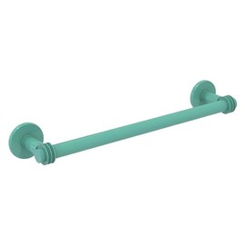 Allied Brass 2051D/24-SFG Continental Collection 24 Inch Towel Bar with Dotted Detail, Sea Foam Green