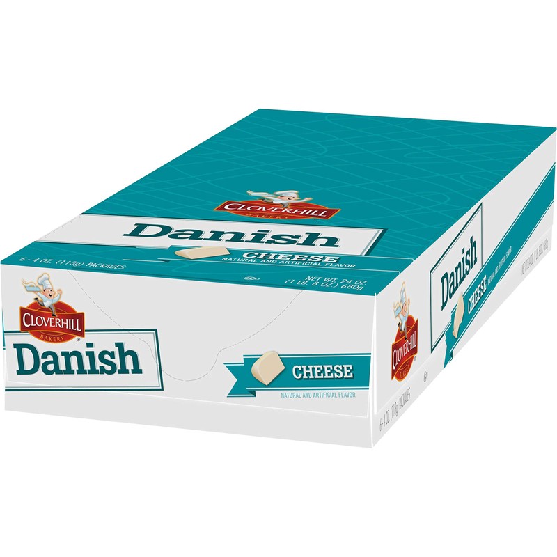 Cloverhill Round Cheese Danish Value Pack, Individually Packaged, Pack of
