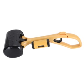 Pet Pooper Scooper Multipurpose Lightweight Portable Long Handle Dog Pooper Shovel with Poop Bag Dispenser for Outside Yard Yellow Black