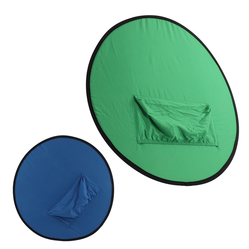 Blue Green 2 in 1 Background Screen Collapsible Portable Chromakey
