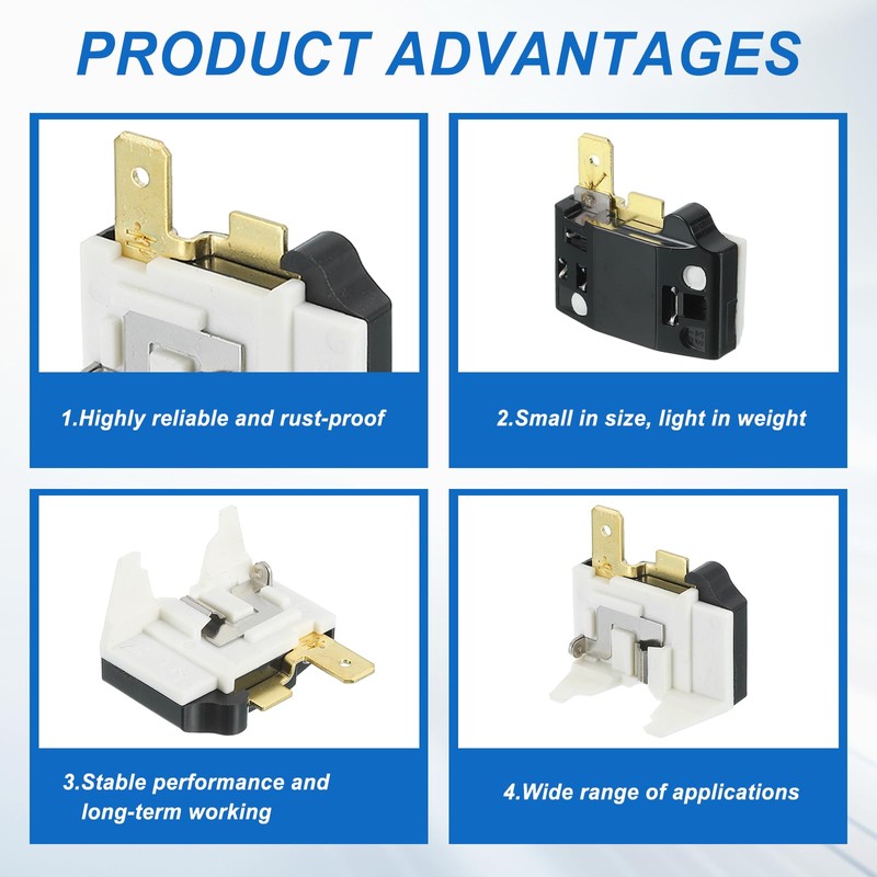 sourcing map PTC Refrigerator Starter Relay 4.7 Ohm 3 Pin