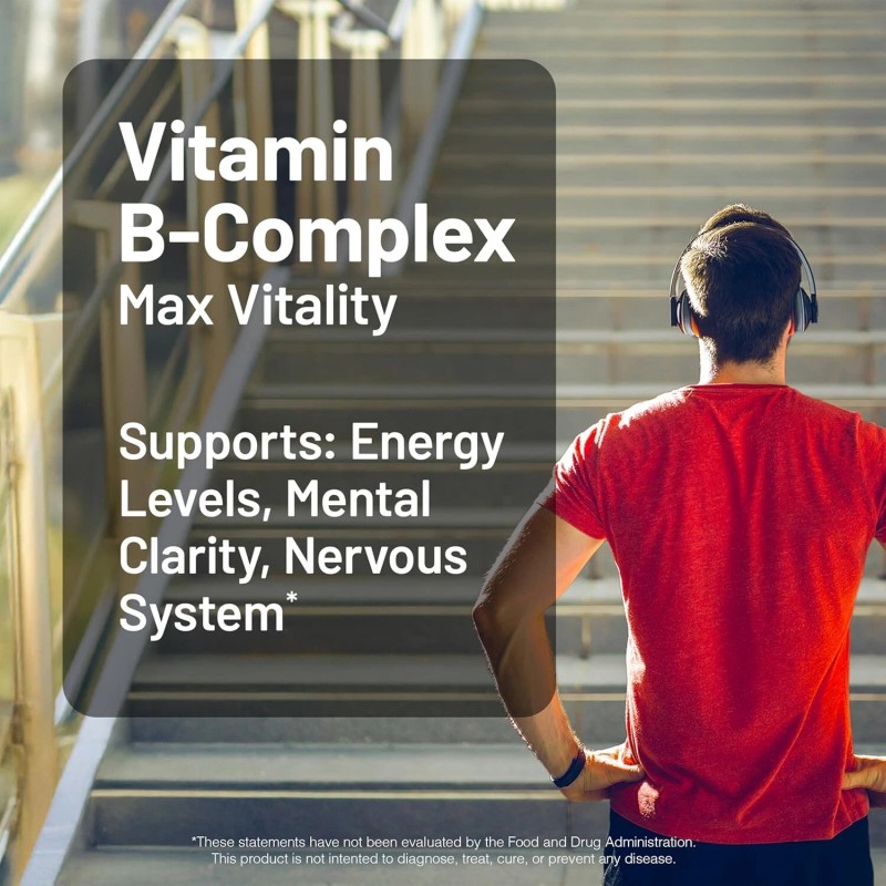 Nature.Wise Vitamin B Complex Supplement - Super B Vitamin, Immune