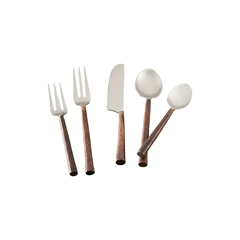 Park Designs Copper Handle Five Piece Place Setting