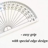 Leline's 4 Inch Protractor, Plastic Student Math Protractors, Pack of