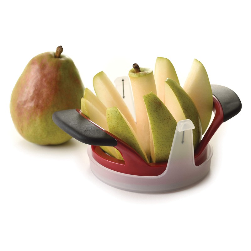 Norpro 5099 Grip Ez Fruit Wedger/Corer with Push Plate, 8