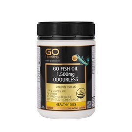 Go Healthy Go Fish Oil 1500MG 210 Capsules, 1 Piece / 고헬씨 고 피쉬오일 1500MG 210캡슐, 1개
