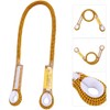 60/120/150cm Outdoor Survival Climbing Safety Rope with Ring Bearing(Yellow 60cm)