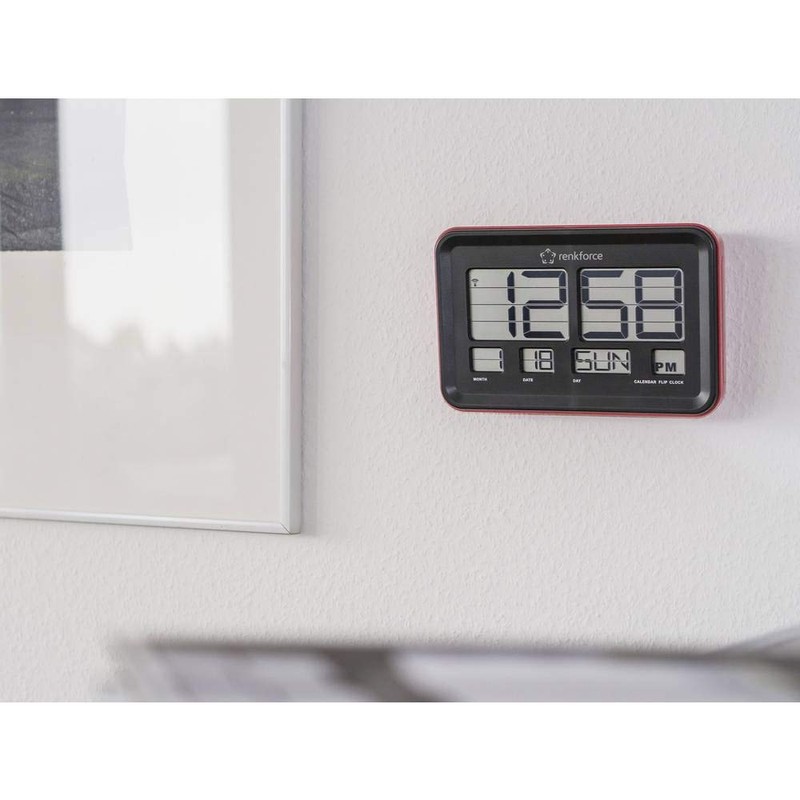 Renkforce A541 Funk Klappzahlen wall clock 45mm x 222mm x