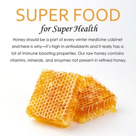 Bee Wild 100% Pure Raw Organic Unfiltered Honey - Wildflower, 12 ounce