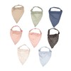 LALAFINA 8pcs Triangle Hair Scarf Elastic Headbands for Women Girls