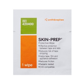 Smith+Nephew Skin-PREP◊ Wipes, Protective Dressing Wipes, Skin Barrier Film, Contains Alcohol, Box of 50