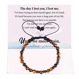 Roe Dolph Hug From Heaven Bracelet for Women Morse Code Bracelet Loss of Loved One Bracelet Until We Meet Again Bracelet Memorial Gifts Bracelet Sympathy Gifts Jewelry