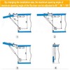 60N/14.5 lb Hydraulic Cabinet Hinge, Soft Close Lid Supports &