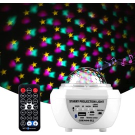 jindaaudio Sternenhimmel Projektor, 360° Drehbares Timing USB Aufladbar Mit Bluetooth Musiklaut Sprecher Nachtlicht, Decken leuchten Geeignet für Kinder/Erwachsene