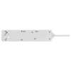 sygonix SY-4675078 Power Strip with Timer 3-Way White Protective Contact